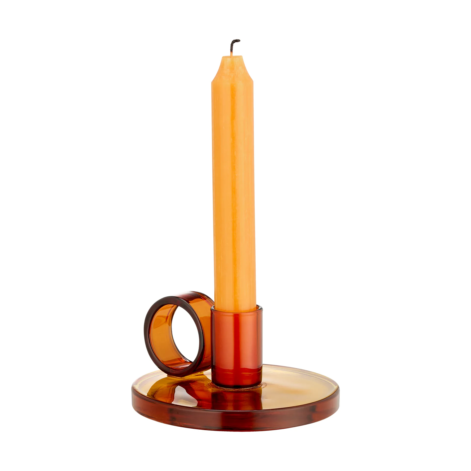Loop kynttilänjalka Ø11 cm, Amber Muurla