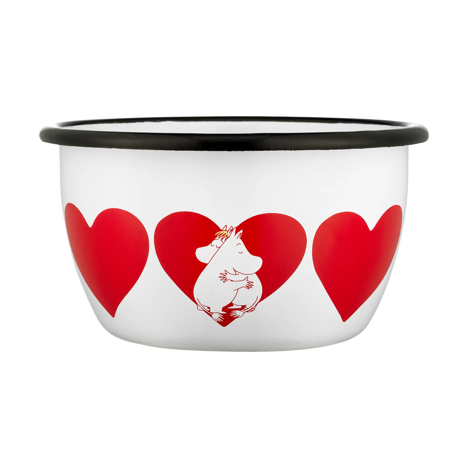 Moomin emalikulho 60 cl, Sydän Muurla