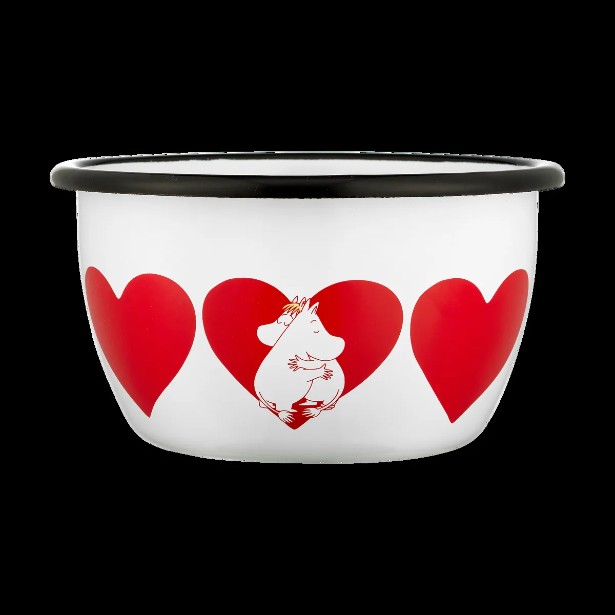 Muurla Moomin emalikulho 60 cl Sydän