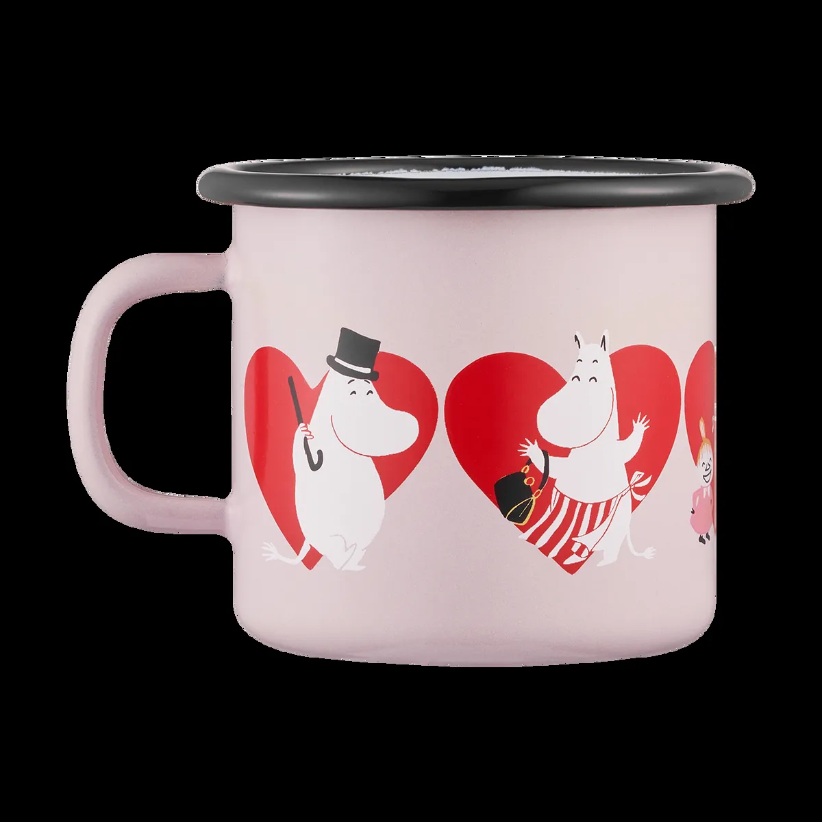 Muurla Moomin emalimuki 25 cl Sydän