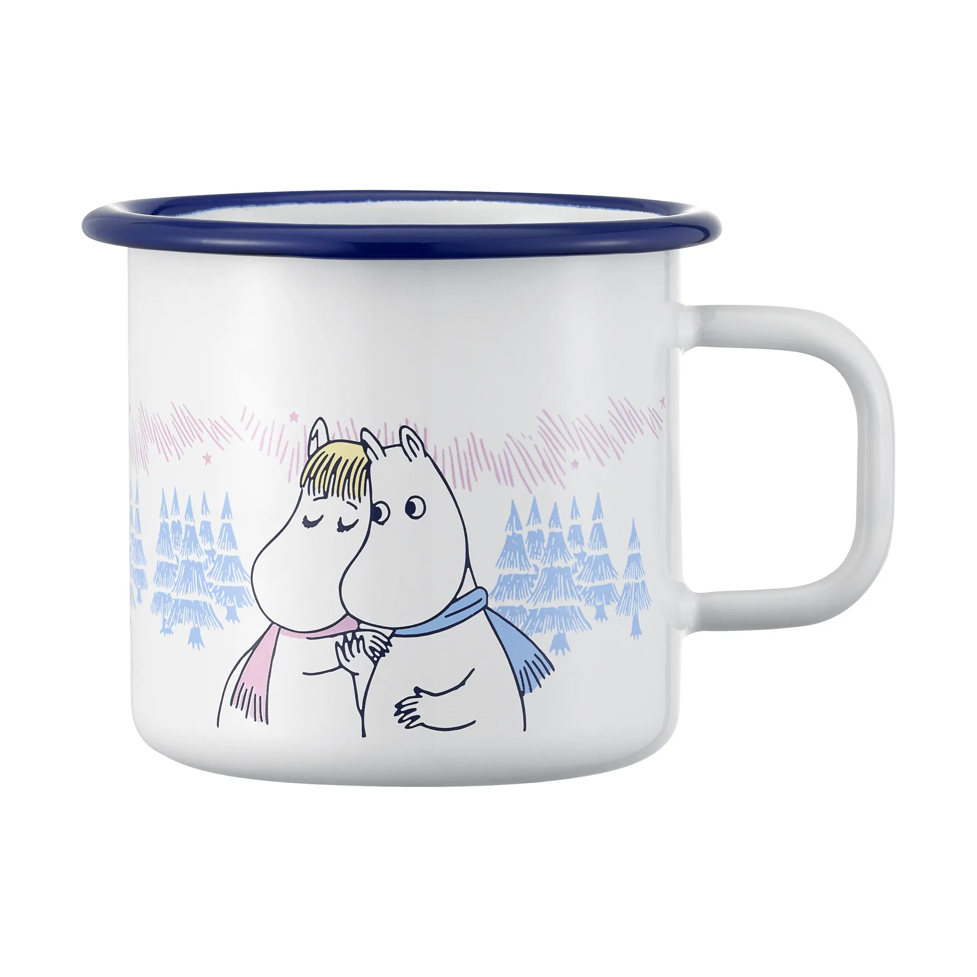 Moomin emalimuki 37 cl, Frosty Day Muurla
