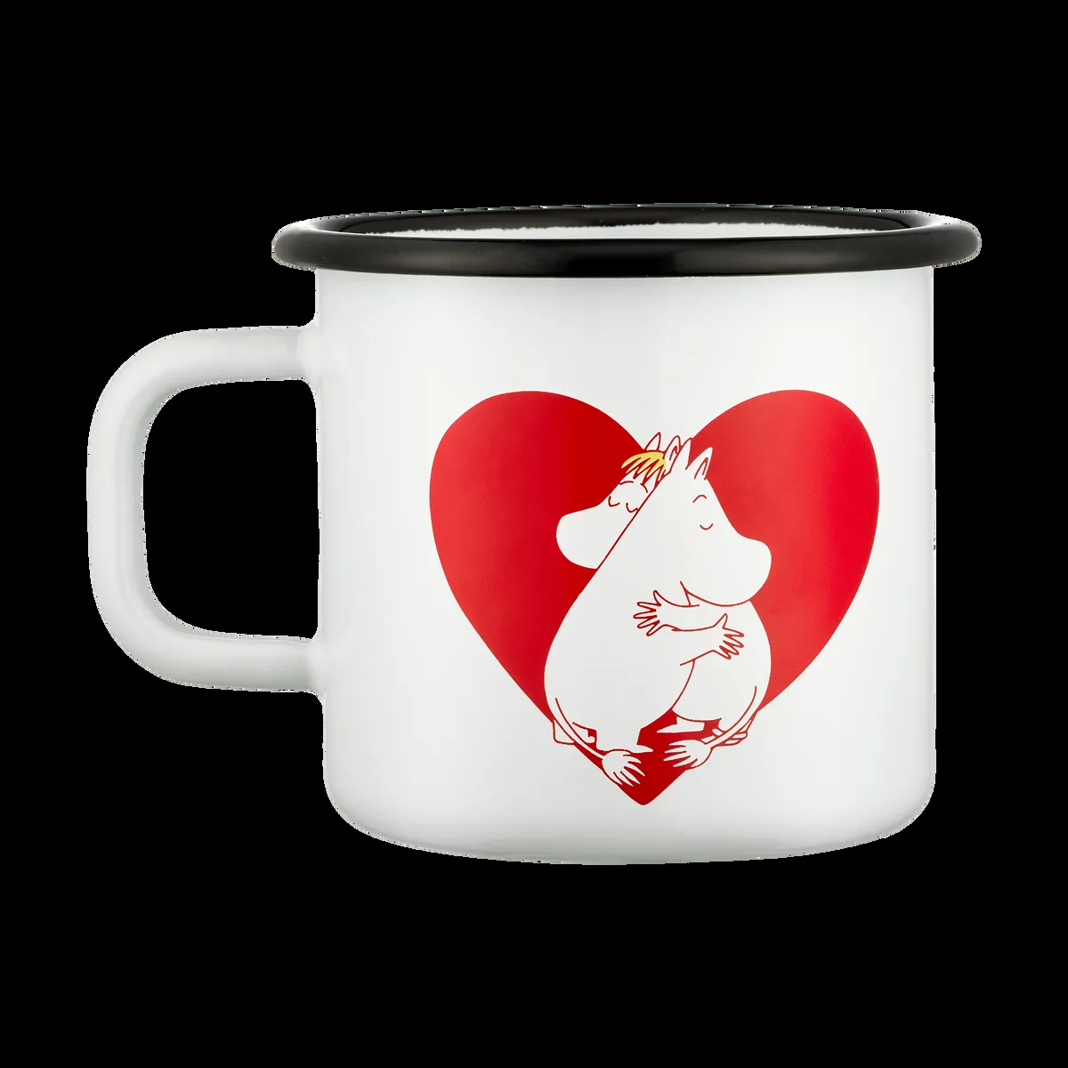 Muurla Moomin emalimuki 37 cl Sydän