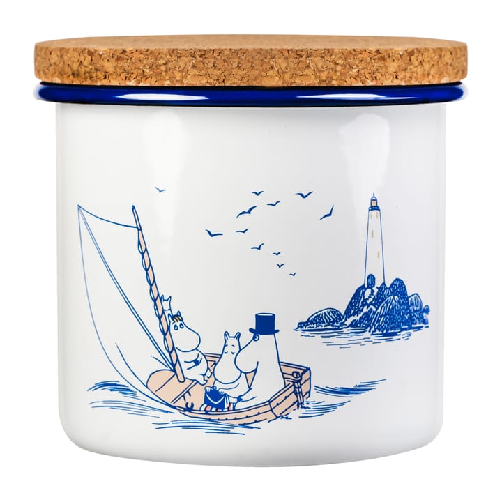 Moomin emalipurkki korkkikannella 1,3 l - Sailors - Muurla