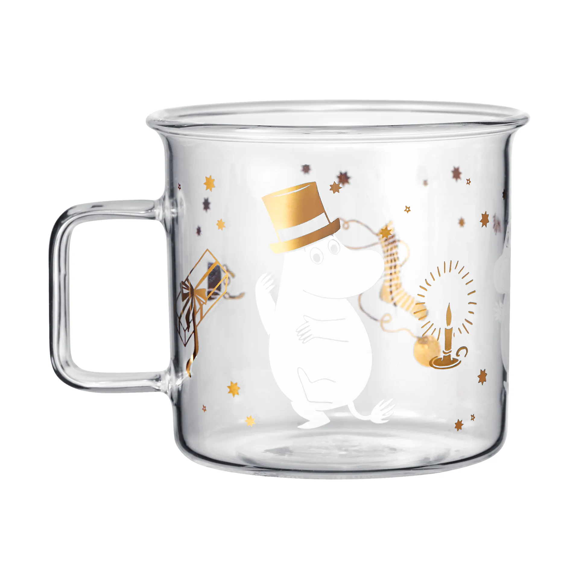 Moomin lasimuki 35 cl, Sparkling stars Muurla