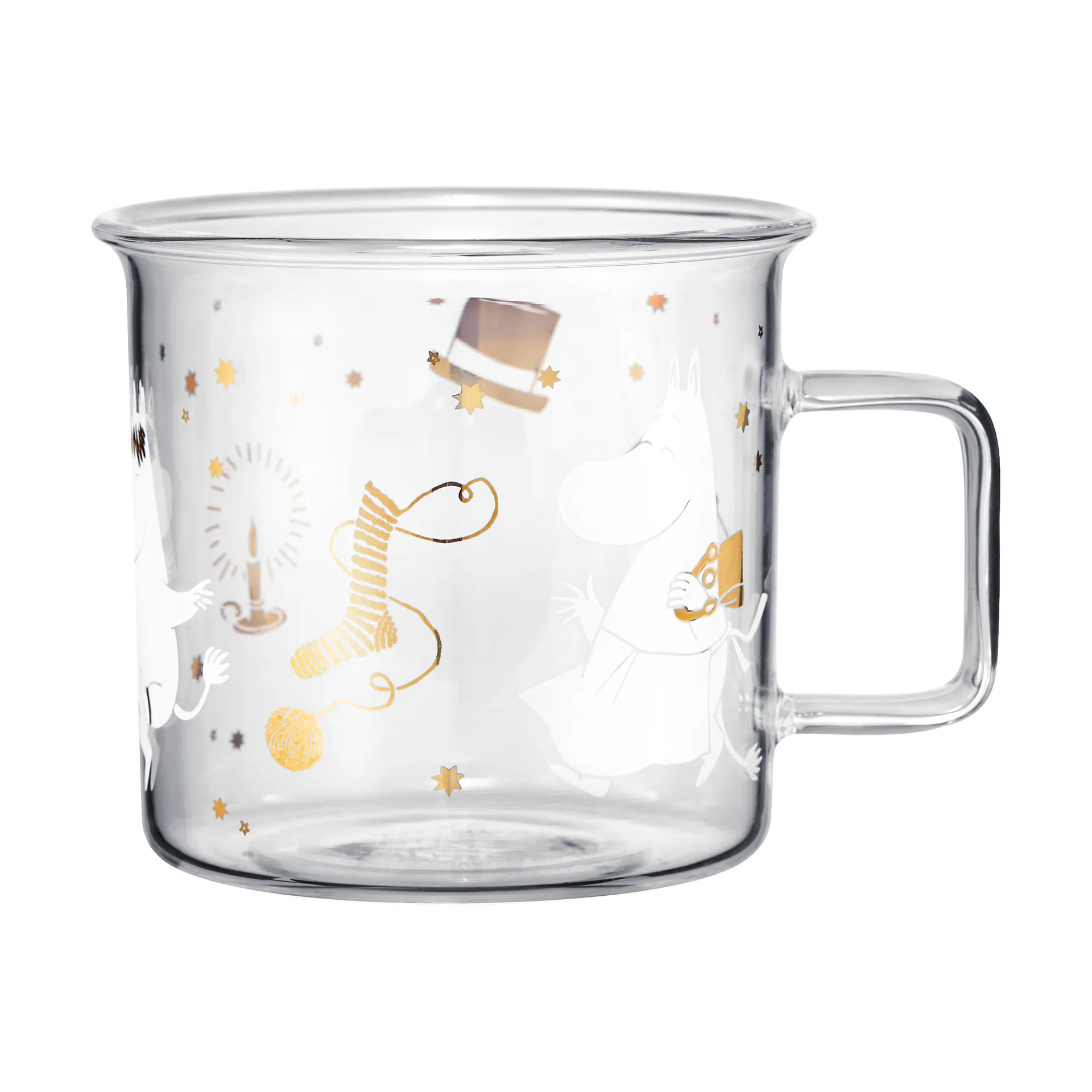 Moomin lasimuki 35 cl, Sparkling stars Muurla
