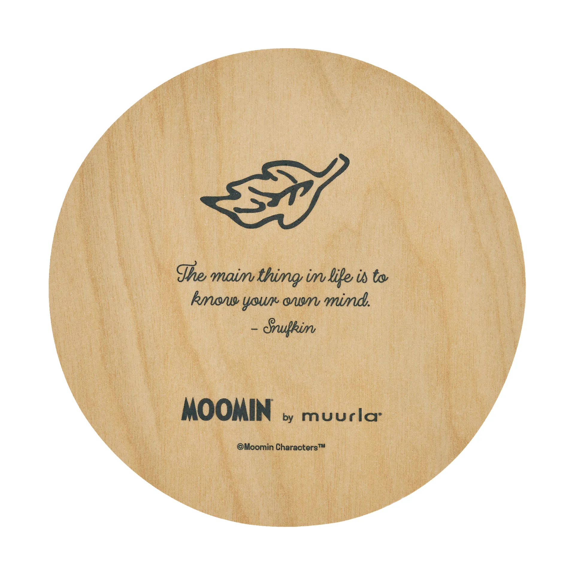 Moomin lasinalunen Ø10 cm, Snufkin Muurla