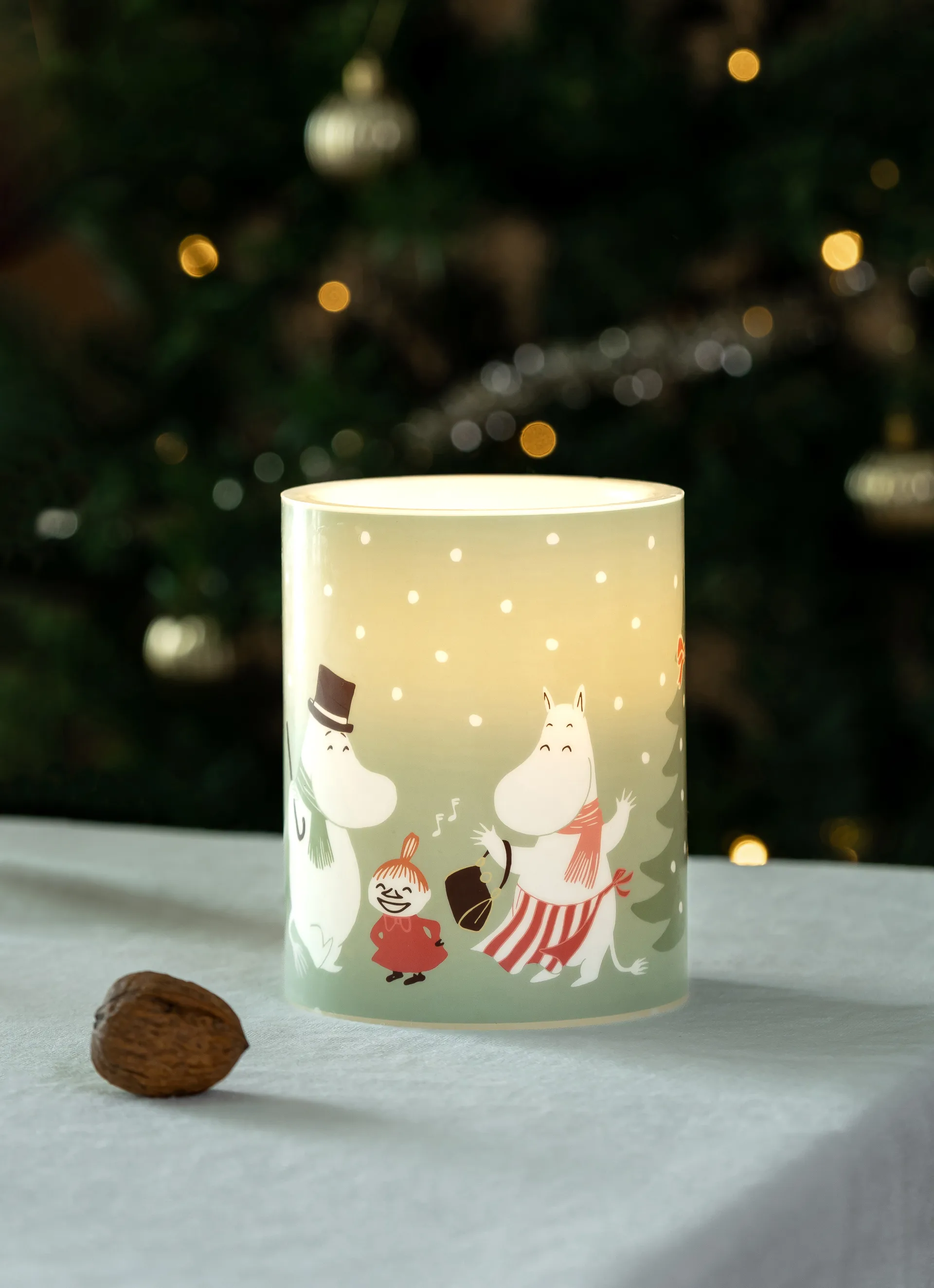 Moomin LED-pöytäkynttilä 12,5 cm, Festive spirits Muurla