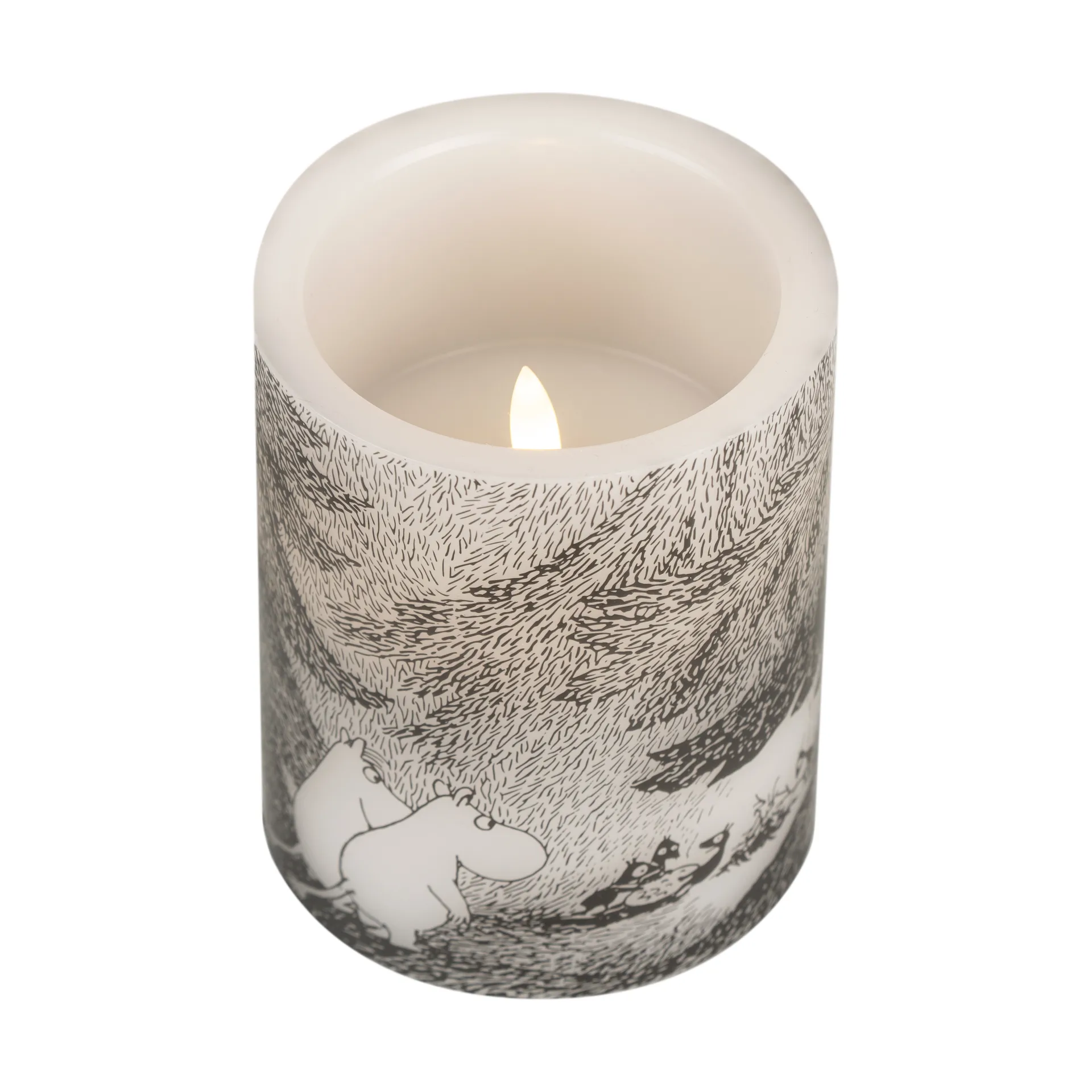 Moomin LED-pöytäkynttilä 12,5 cm, Under the trees Muurla