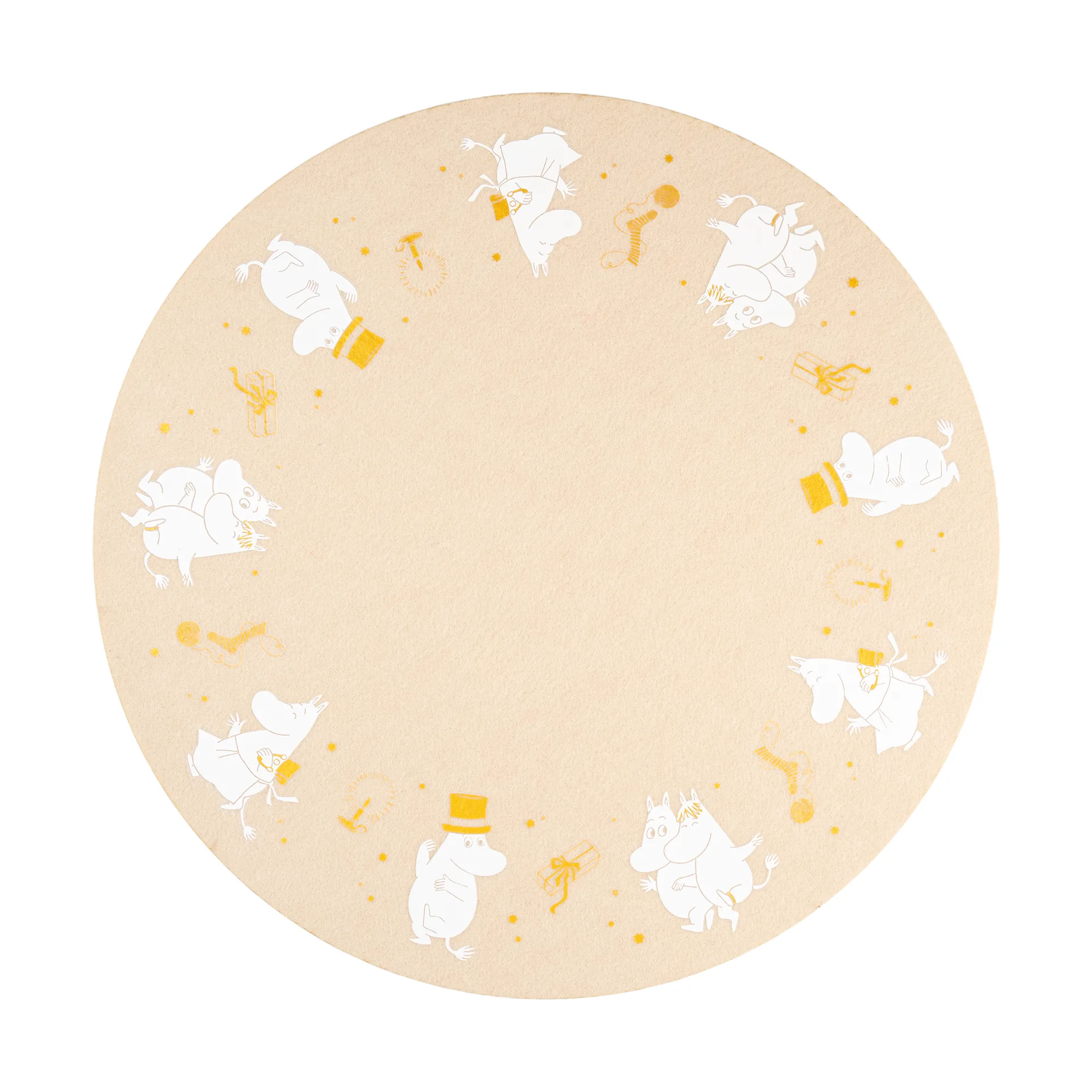 Moomin pöytätabletti Ø38 cm, Sparkling stars Muurla