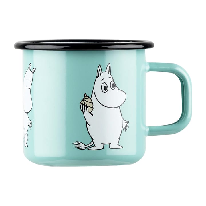 Moomin Retro -emalimuki 37 cl - Mint - Muurla