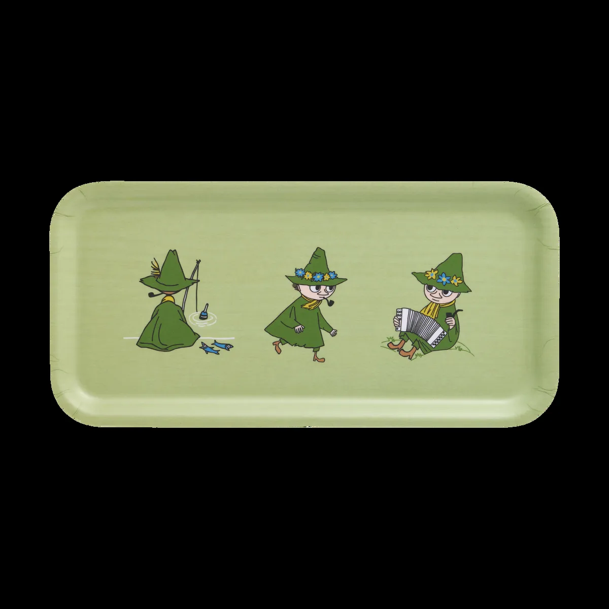 Muurla Moomin tarjotin 13x27 cm Retro Snufkin
