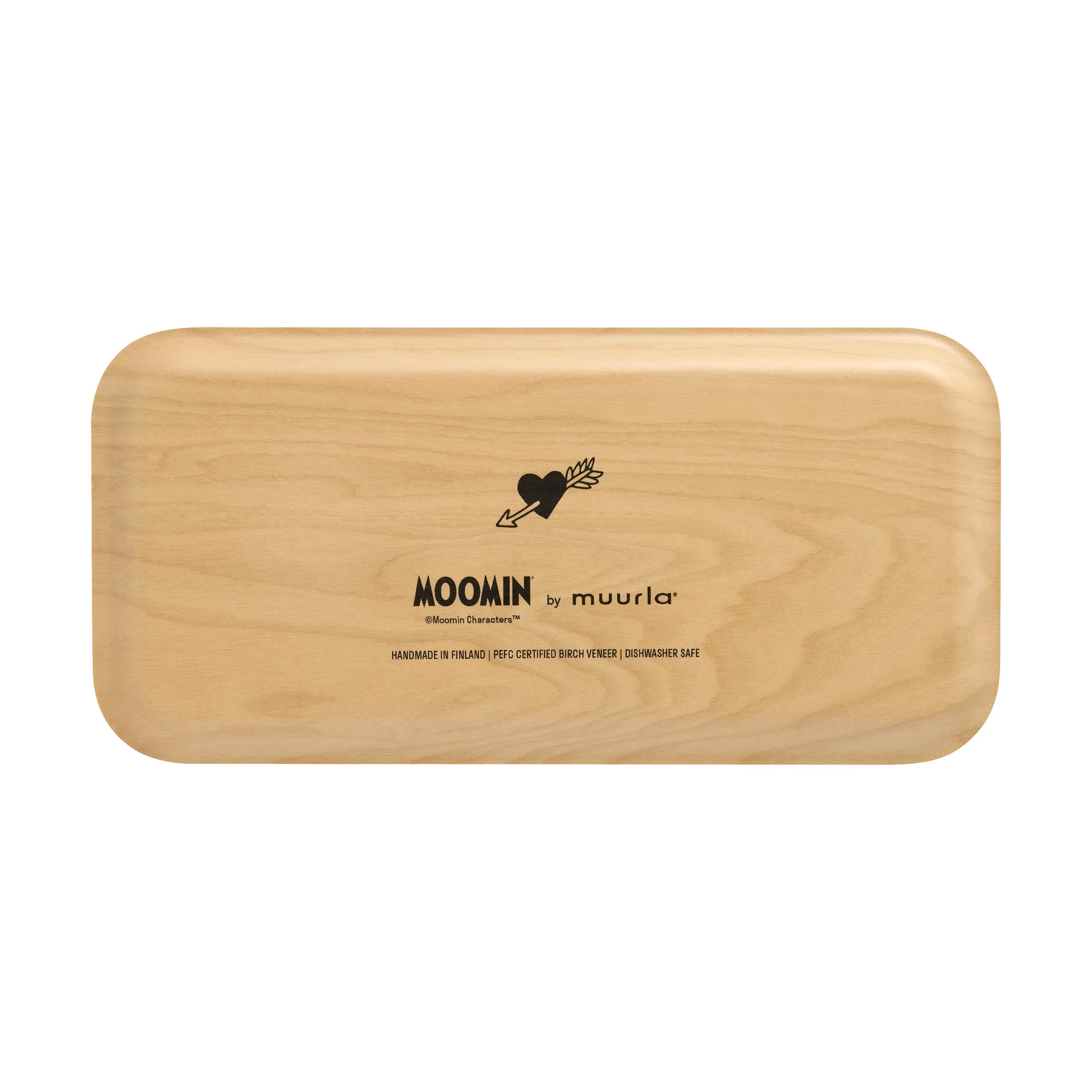 Moomin tarjotin 13x27 cm, Sydän Muurla