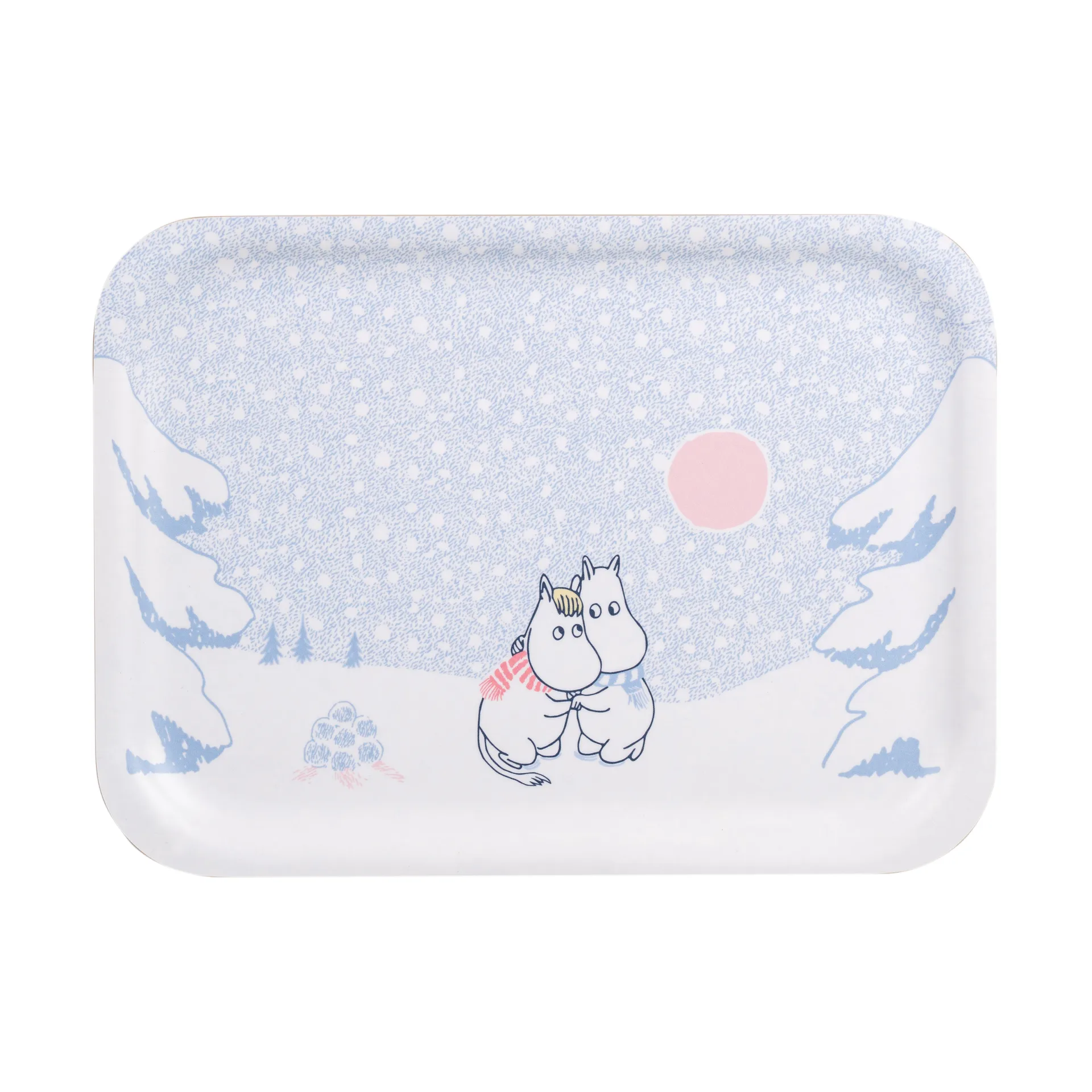 Moomin tarjotin 20x27 cm, Let it snow Muurla
