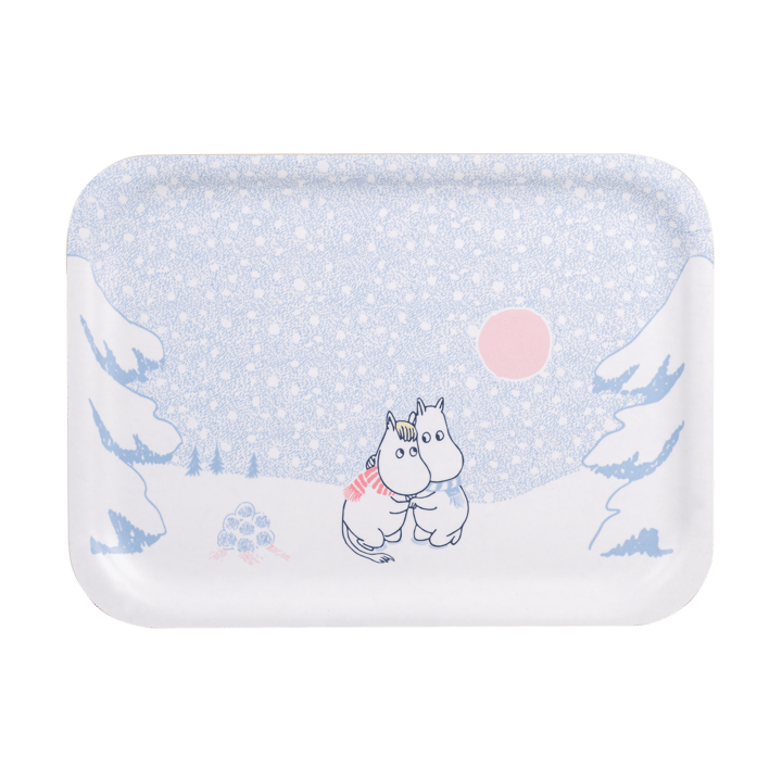 Moomin tarjotin 20x27 cm, Let it snow Muurla