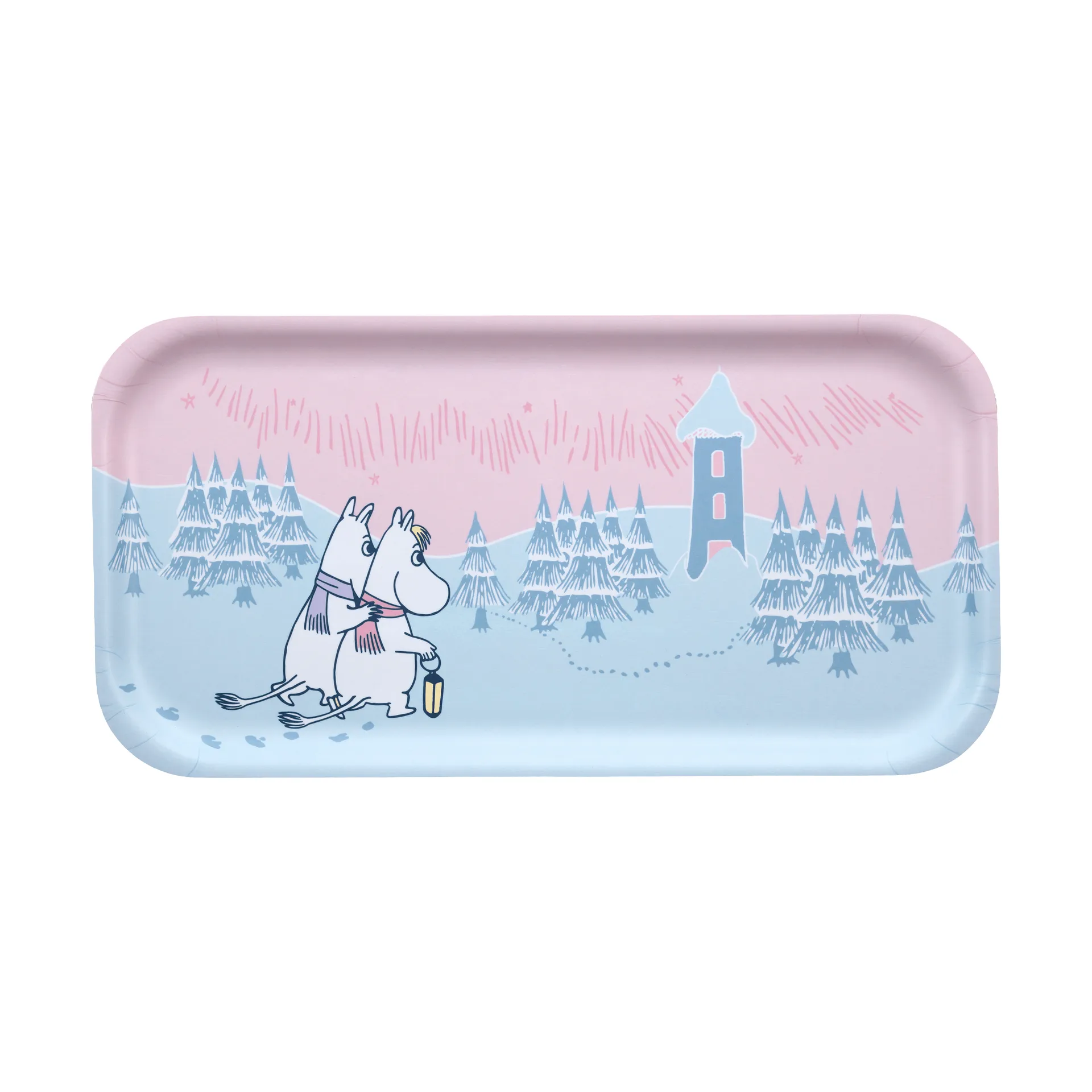 Moomin tarjotin 22x43 cm, Frosty Day Muurla