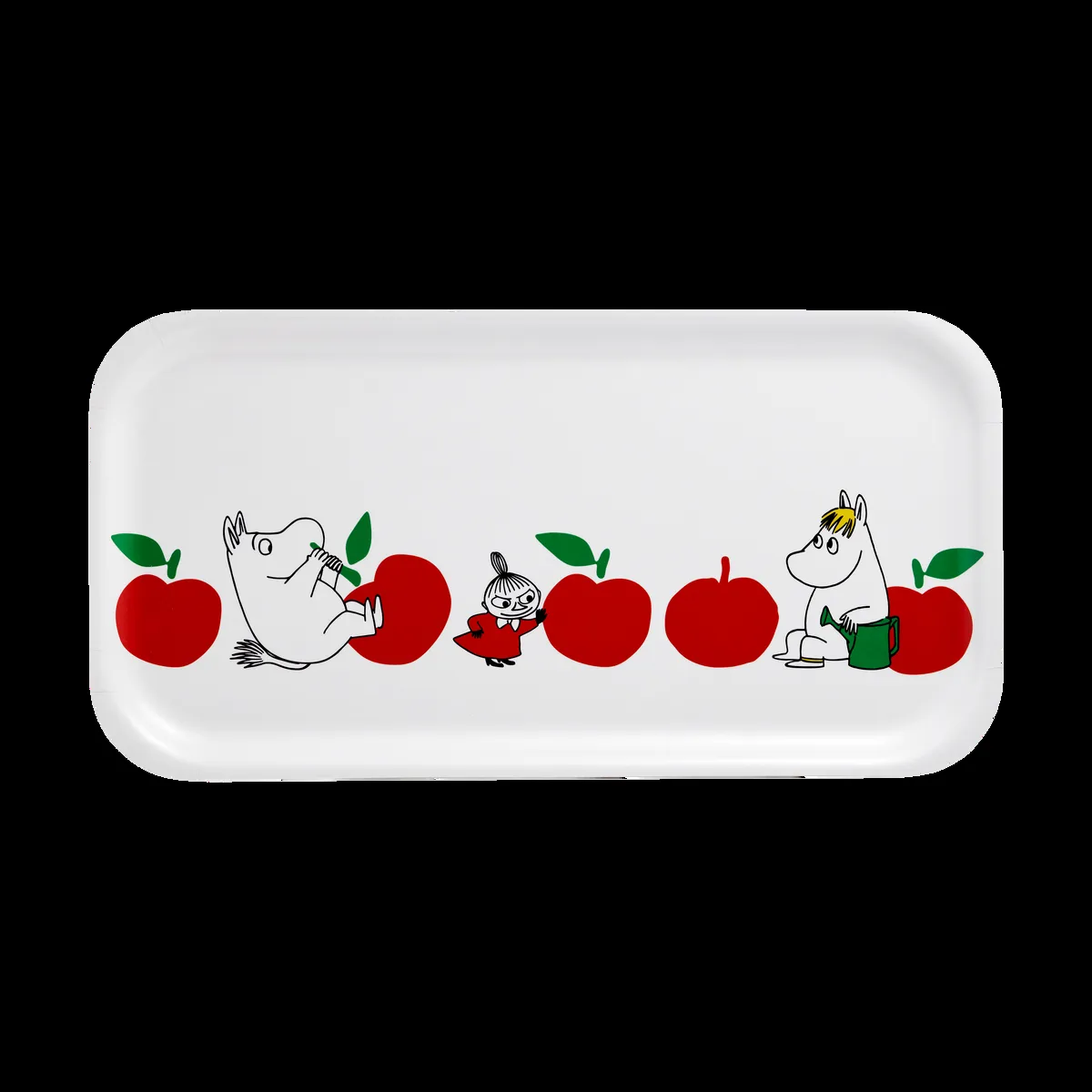 Muurla Moomin tarjotin 22x43 cm Iloiset omenat