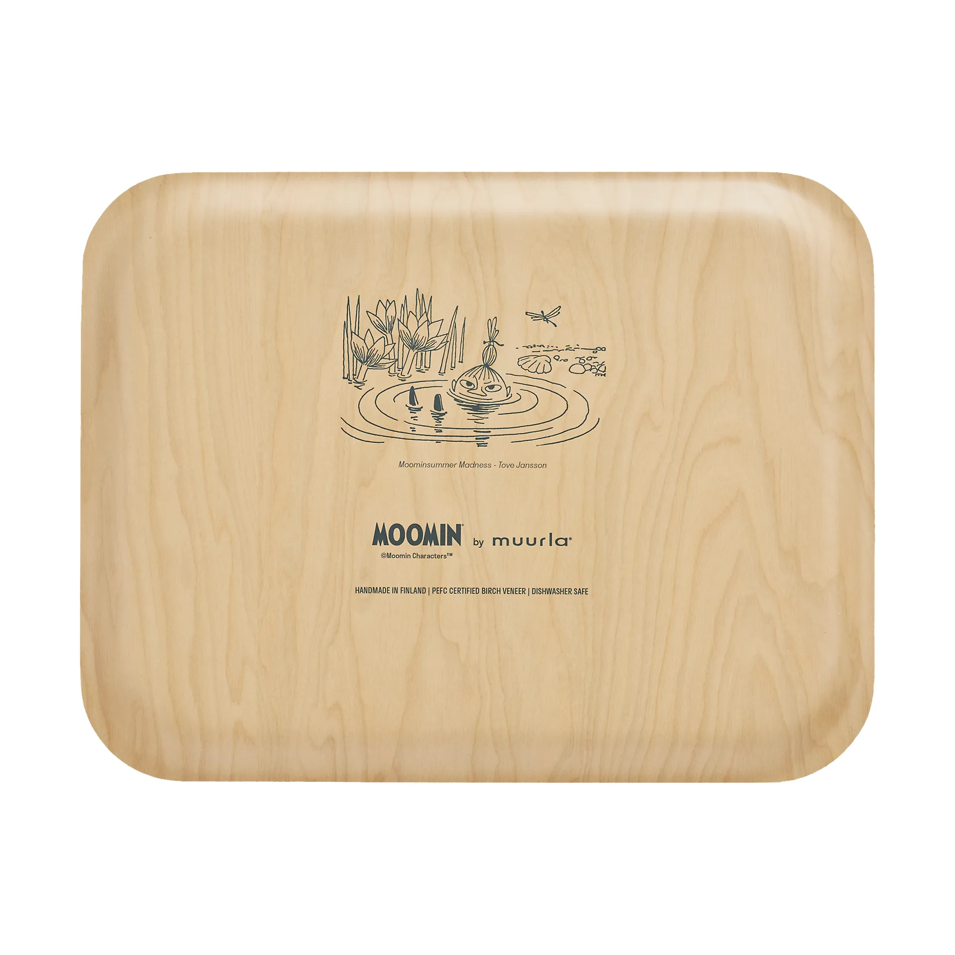 Moomin tarjotin 28x36 cm, The pond Muurla