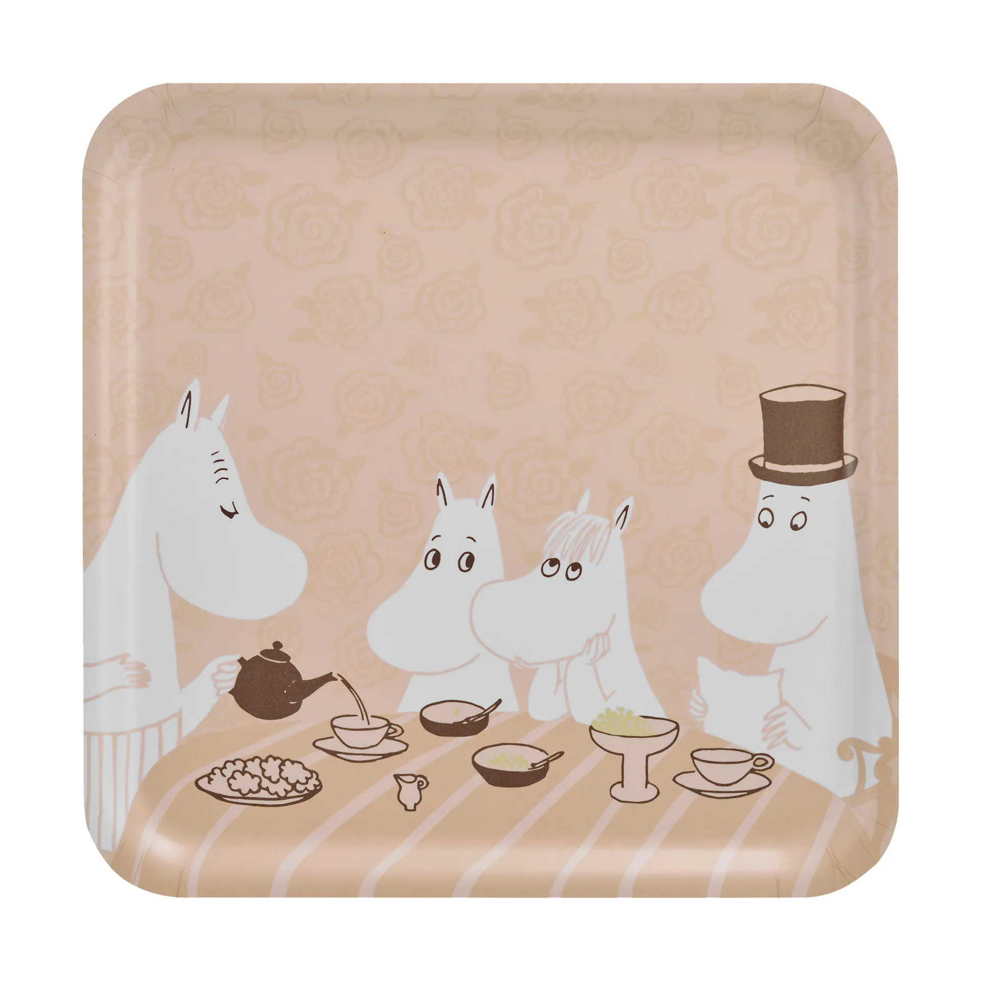 Moomin tarjotin 33x33 cm, Coffee time Muurla
