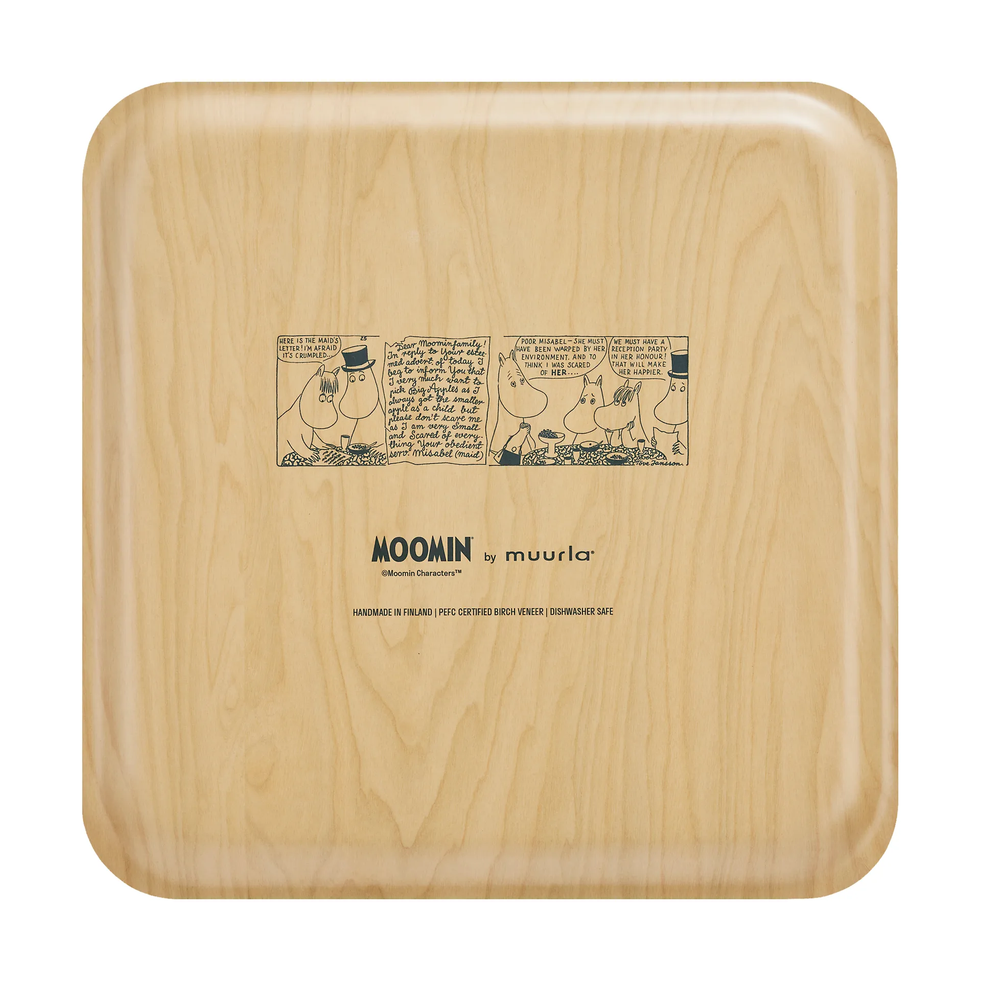 Moomin tarjotin 33x33 cm, Coffee time Muurla