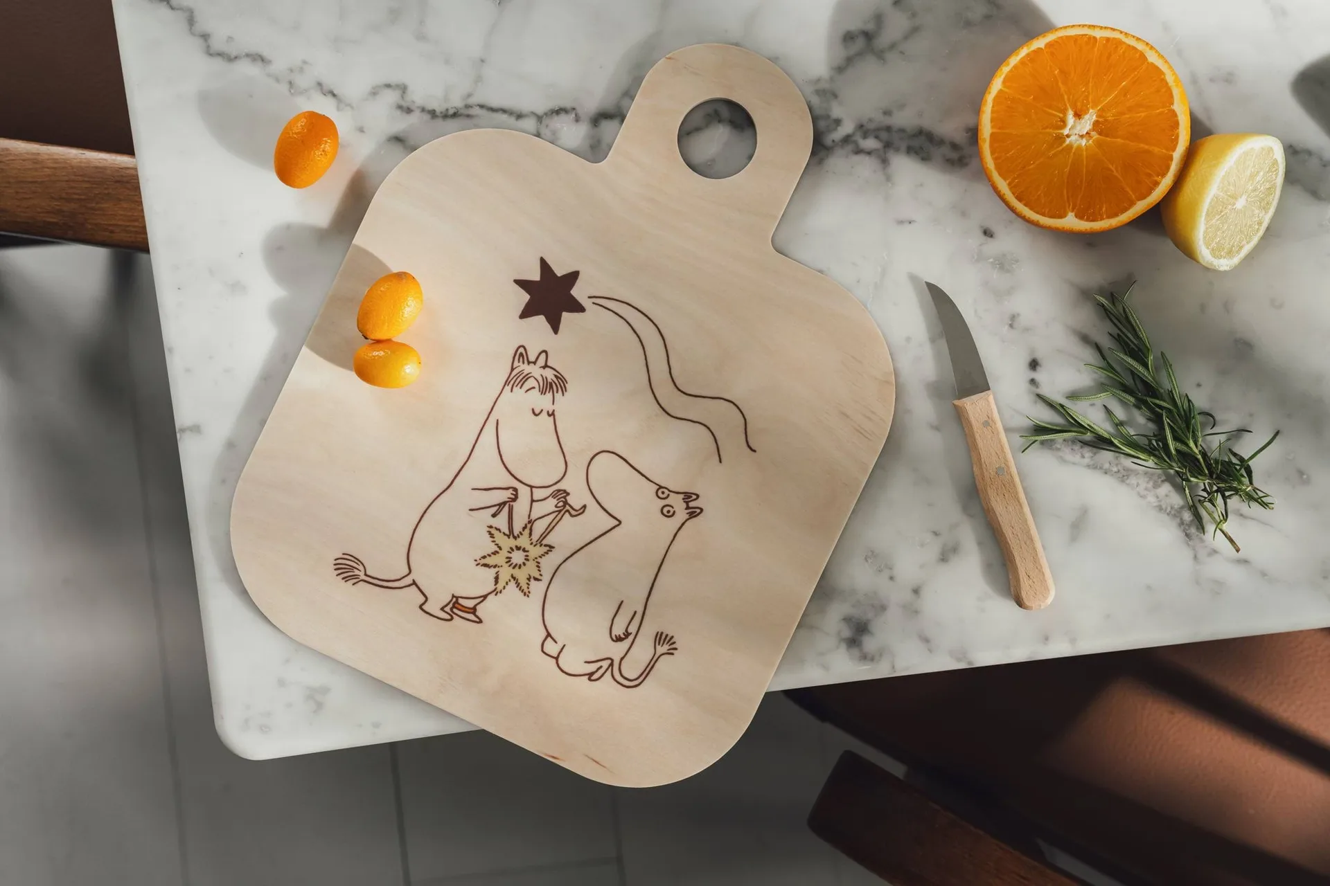 Mumin Chop & Serve leikkuulauta 25x32 cm, Comet Muurla