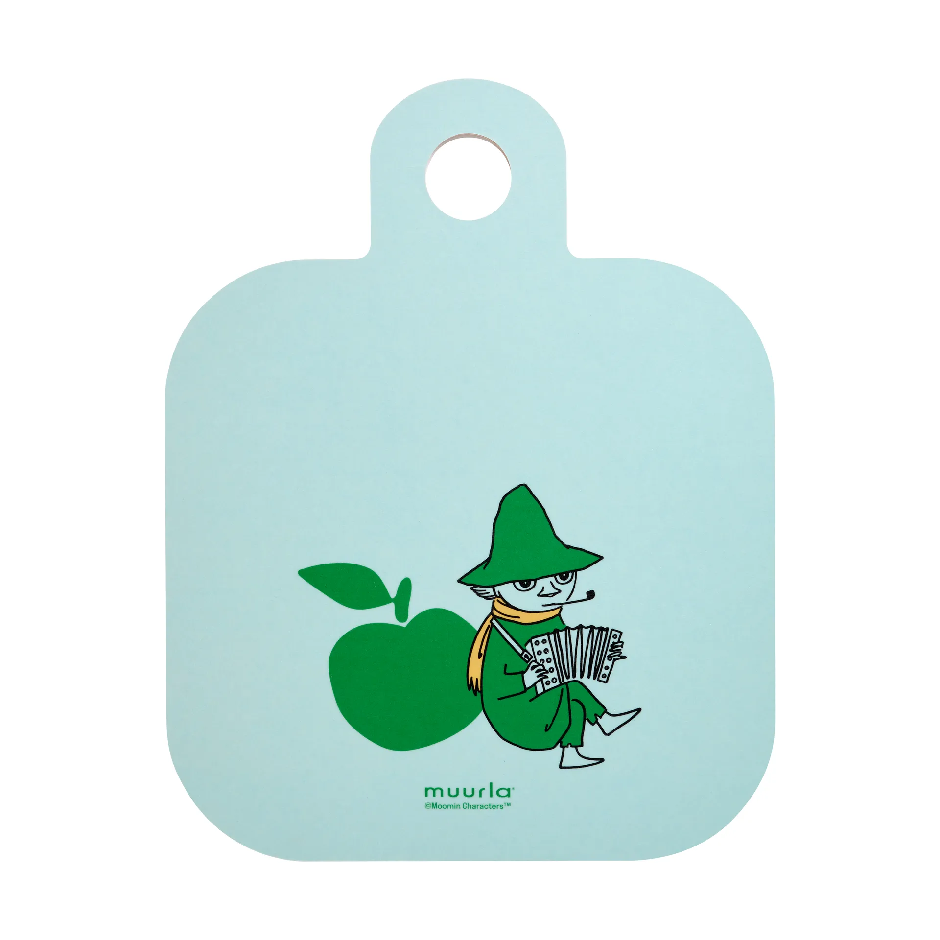 Mumin Chop & Serve leikkuulauta 25x32 cm, Iloiset omenat Muurla