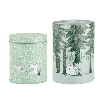 Mumin Forest purkkisetti - 2 osaa, vihreä - Muurla