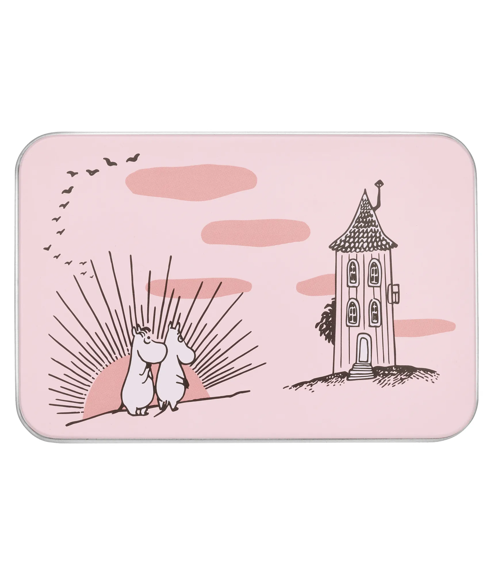 Mumin Friendship peltipurkki, Friendship, 12x8x9 cm Muurla