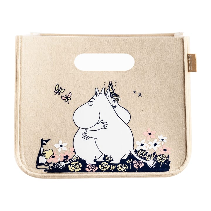 Mumin Hug -säilytyskori 26x26 cm, Beige Muurla