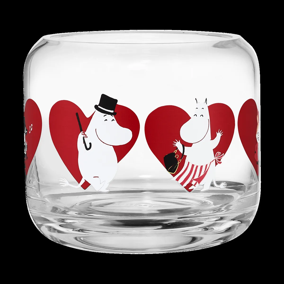 Muurla Mumin-lyhty Ø9x8 cm Sydän