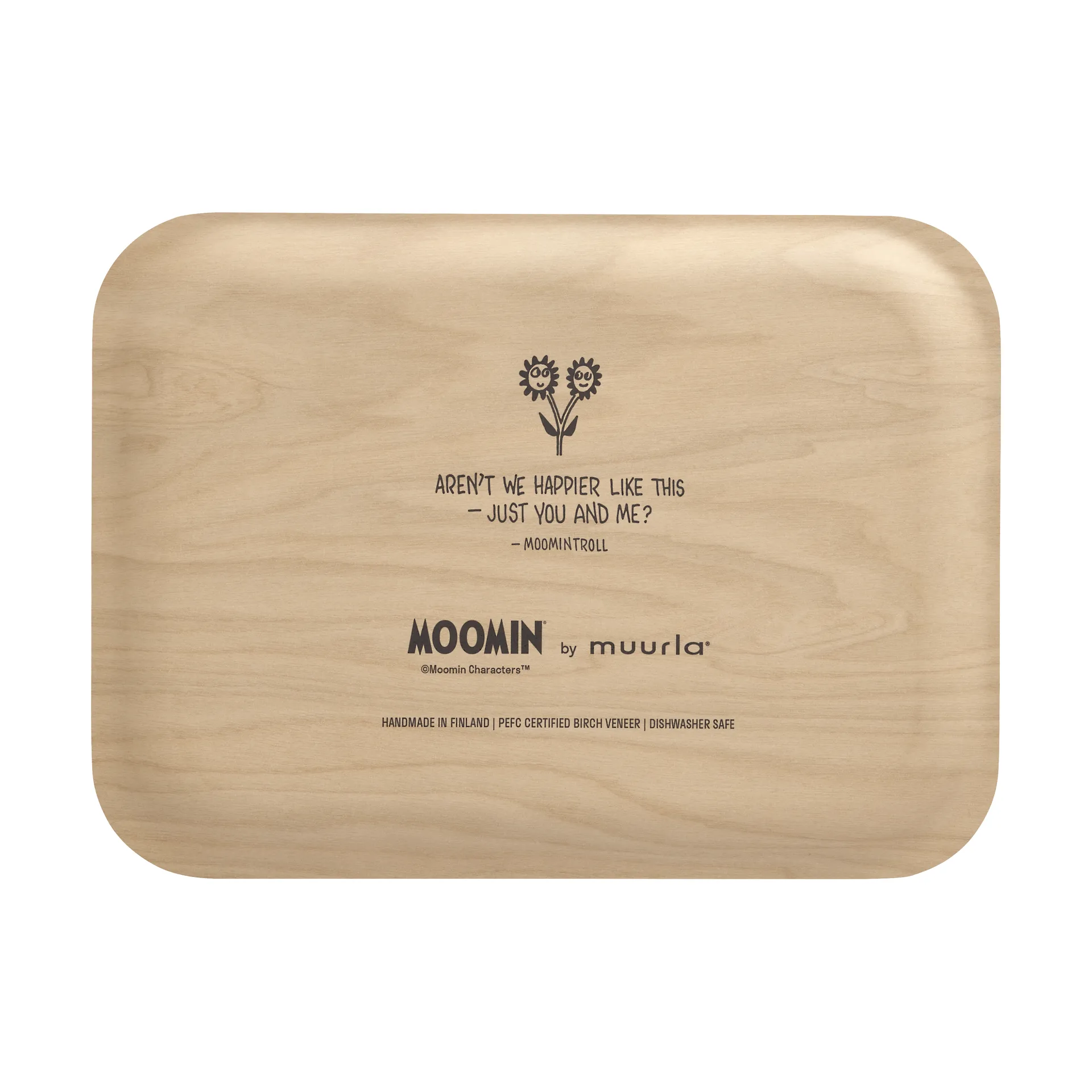 Mumin tarjotin 20x27 cm, Kukat Muurla