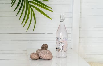 Muumi lasipullo 1 L - The Beach - Muurla