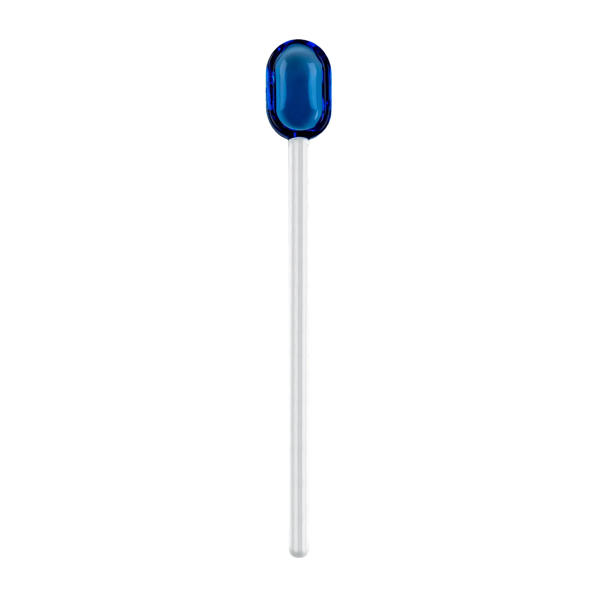 Muurla lattelusikka lasi 15,5 cm, Blue-clear Muurla