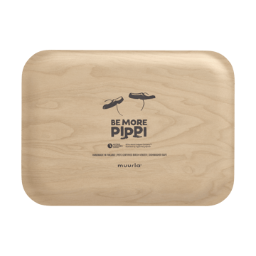 Peppi tarjotin 20x27 cm - Be More Pippi - Muurla