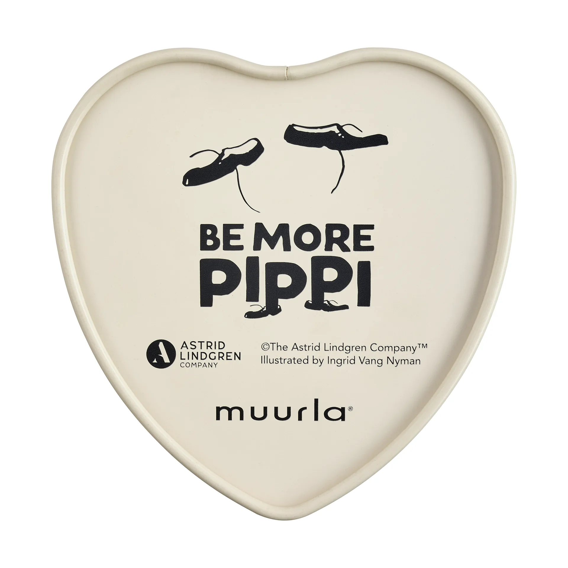 Pippi peltipurkki sydämenmuotoinen 4x10 cm, Be More Pippi Muurla