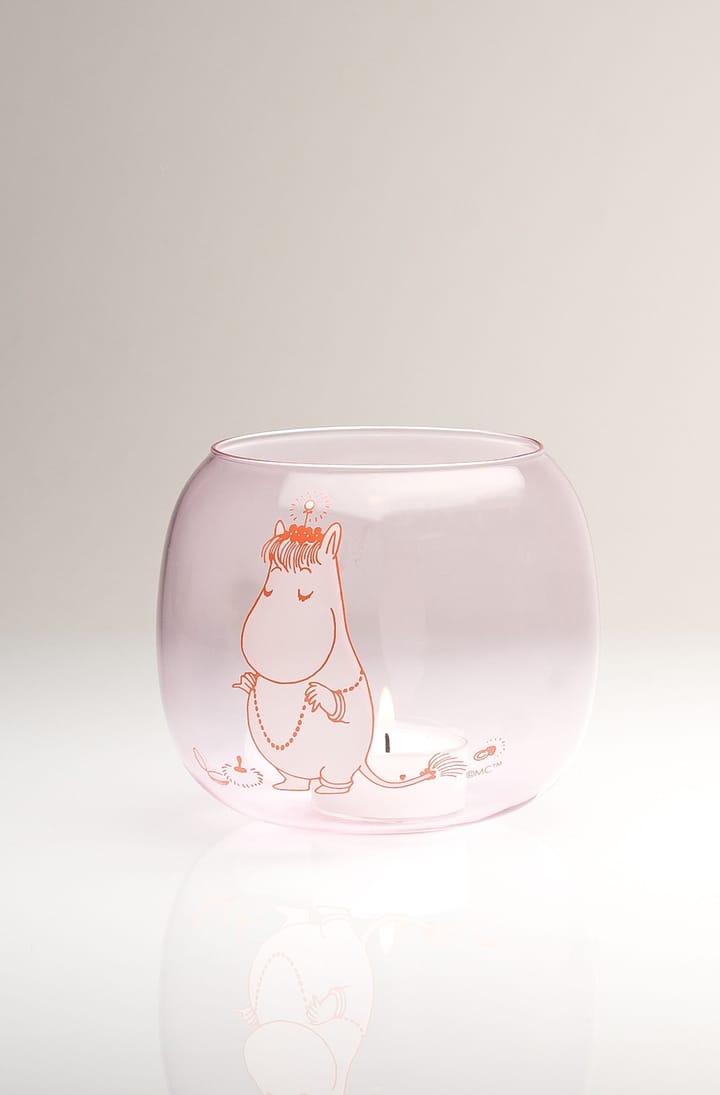 Snorkmaiden kynttilälyhty/kulho Ø 9 cm, Pink Muurla
