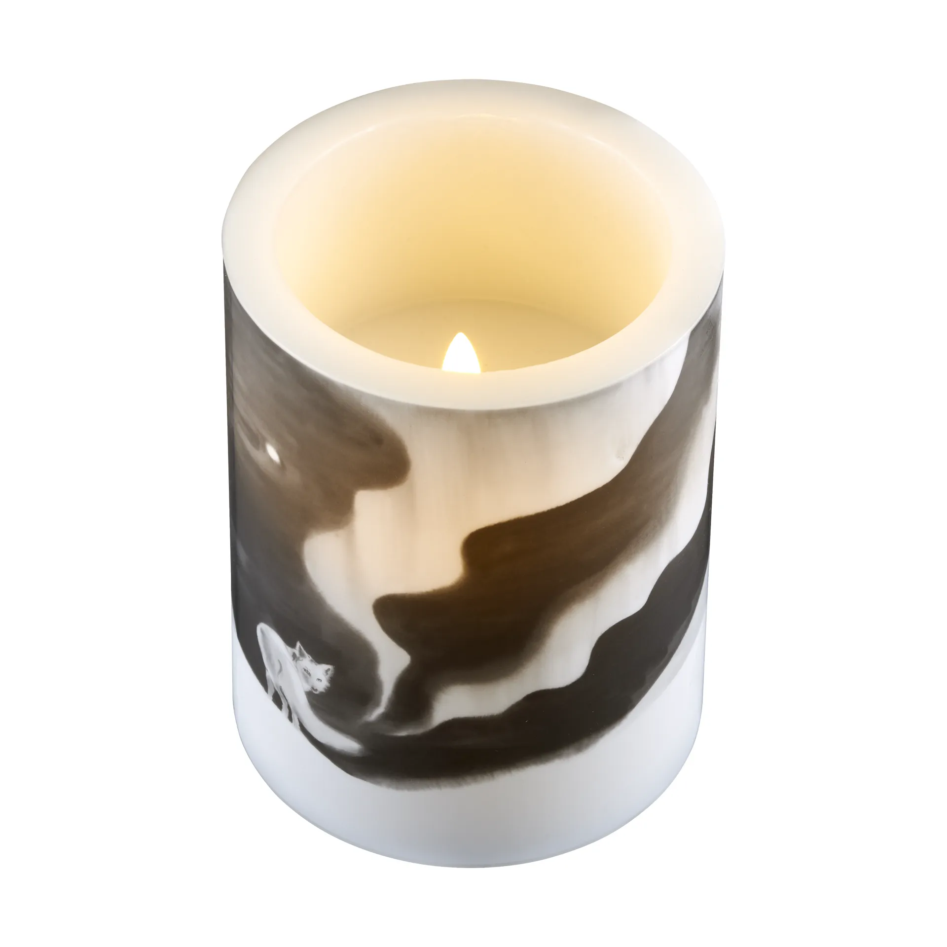 Teemu Järvi x Muurla LED-kynttilä Ø12,5 cm, Kettu Muurla