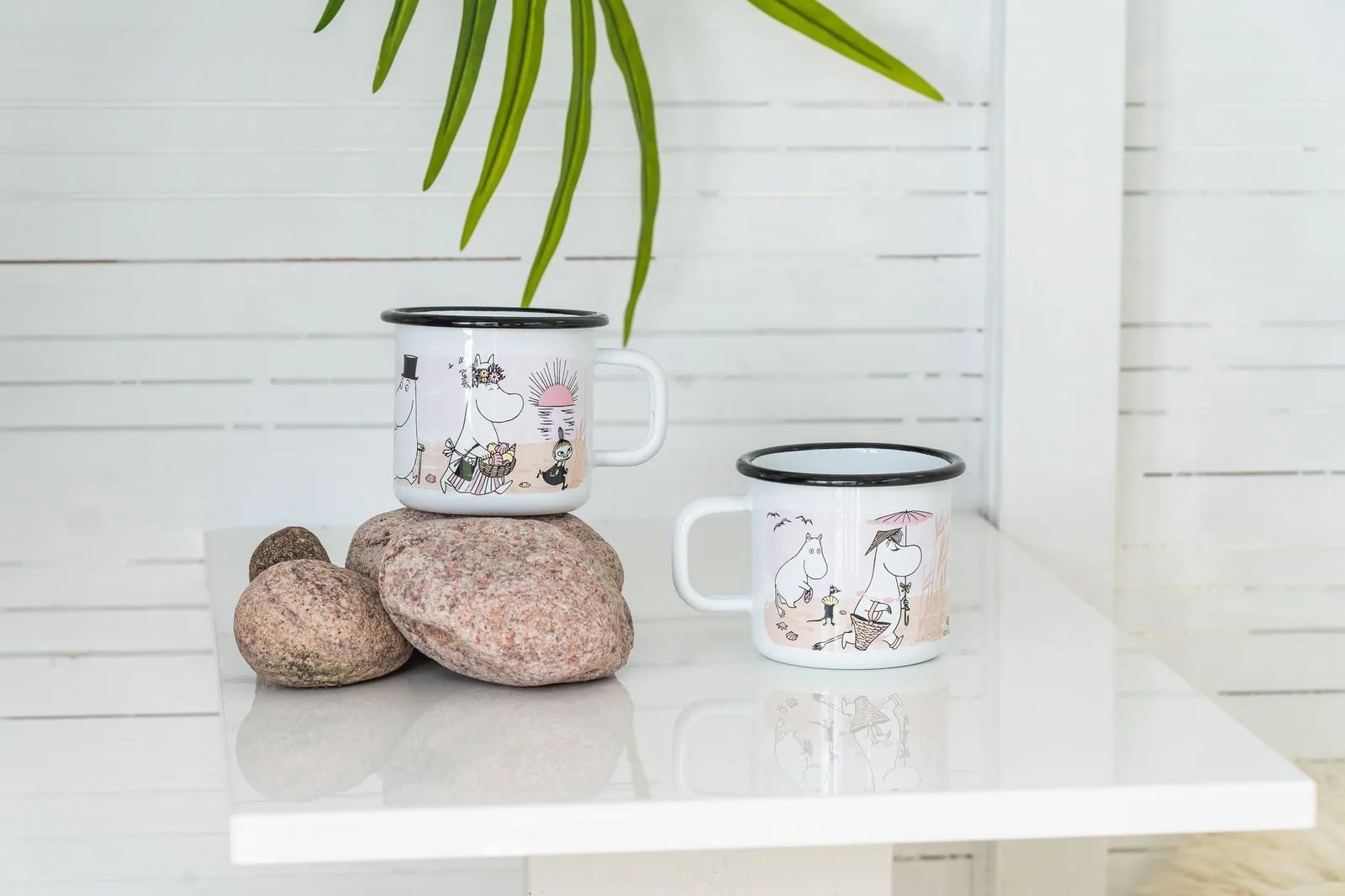 The Beach Retro -emalimuki 37 cl, White Muurla