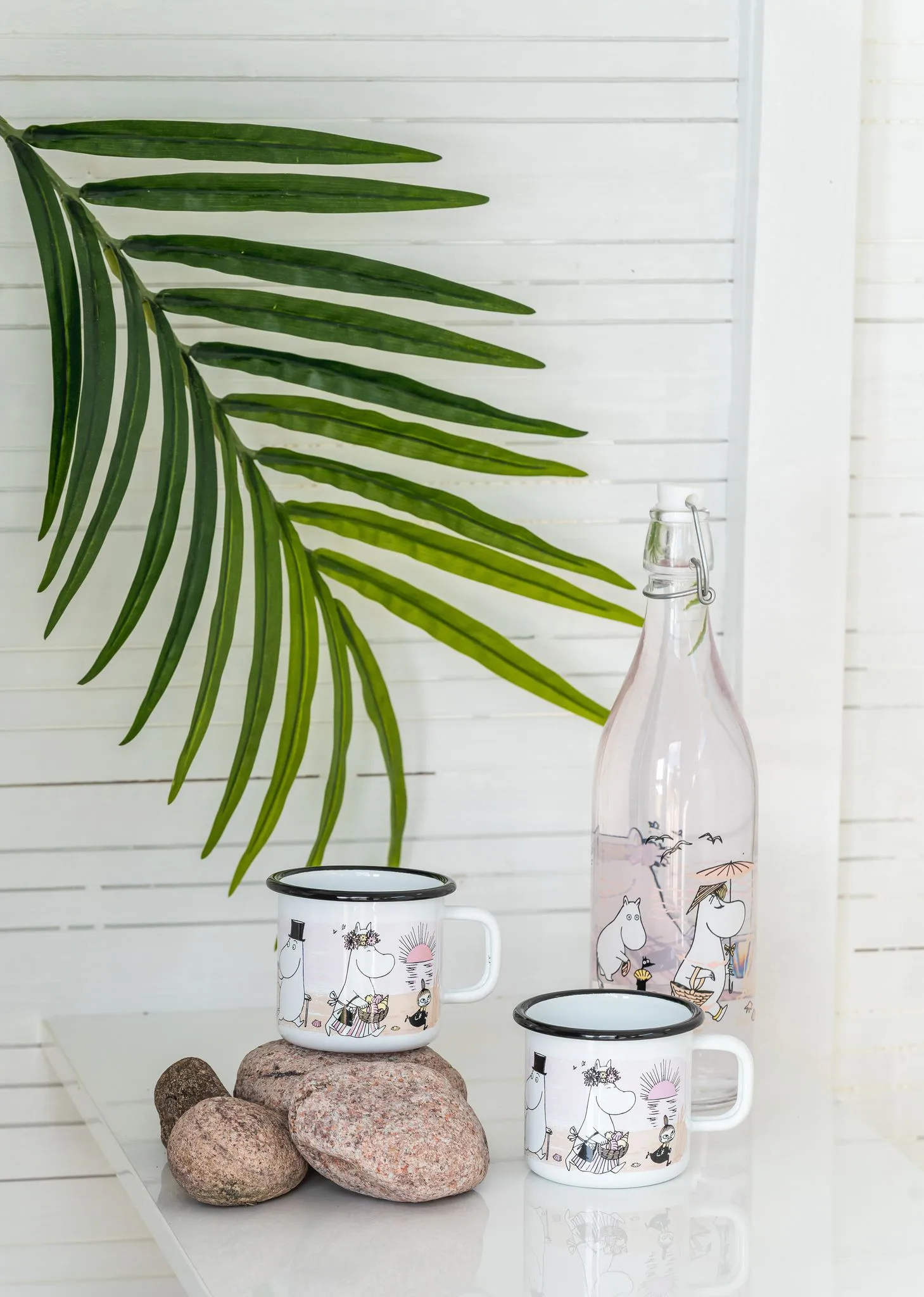 The Beach Retro -emalimuki 37 cl, White Muurla