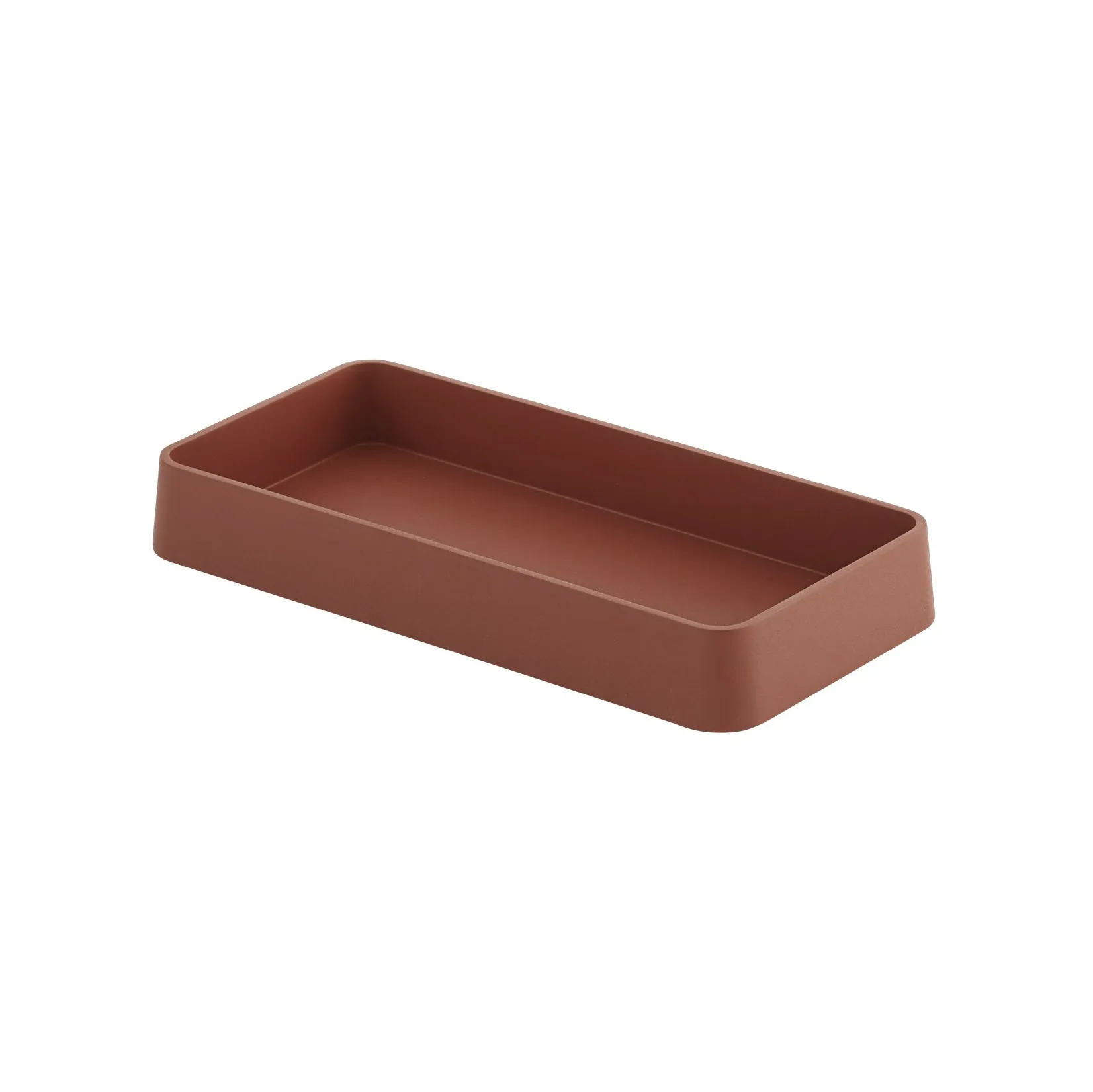 Arrange Desktop -tarjotin 12x25 cm, Copper brown Muuto
