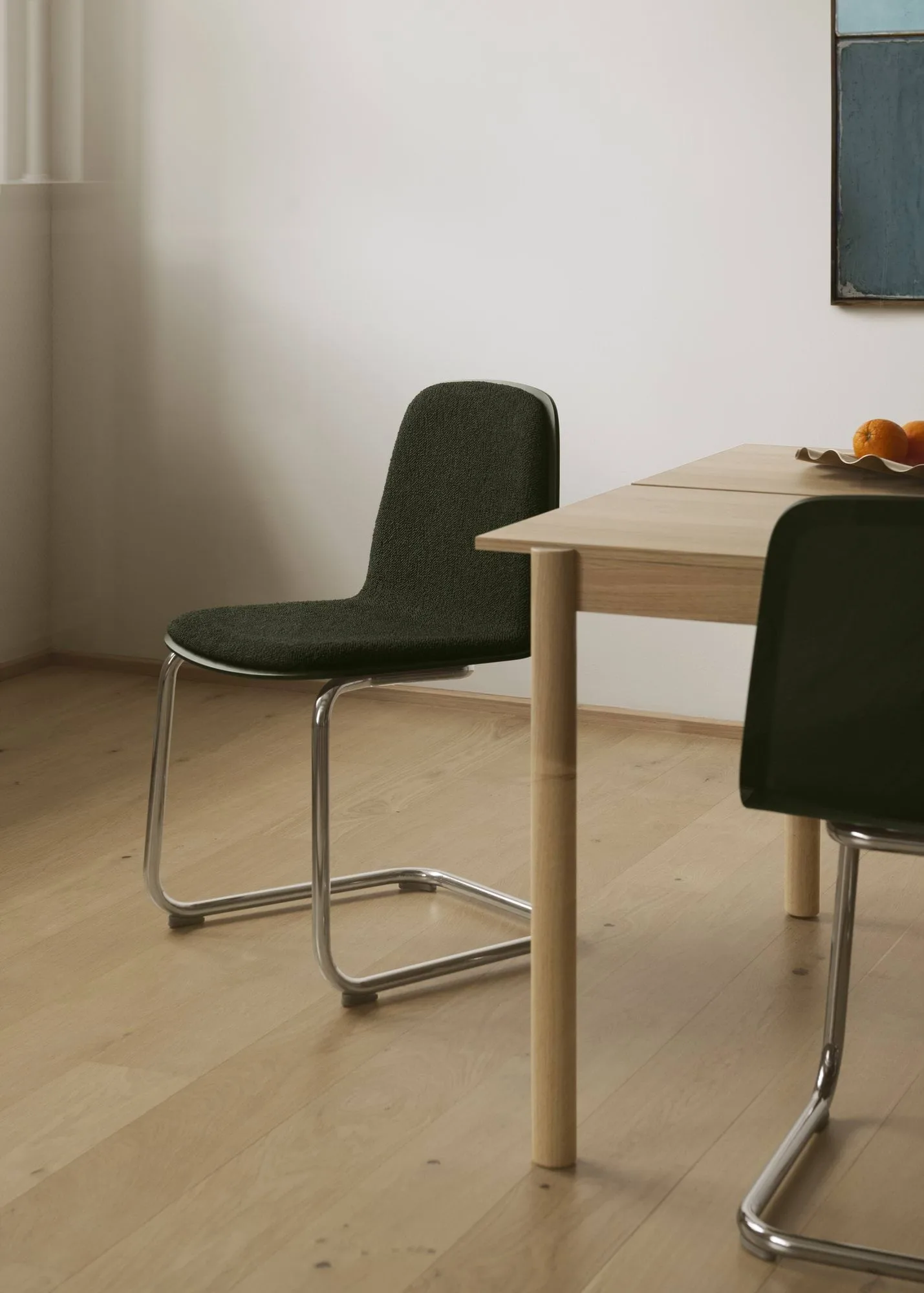 Brink Chair Cantilever Base tuoli, Musta-musta Muuto