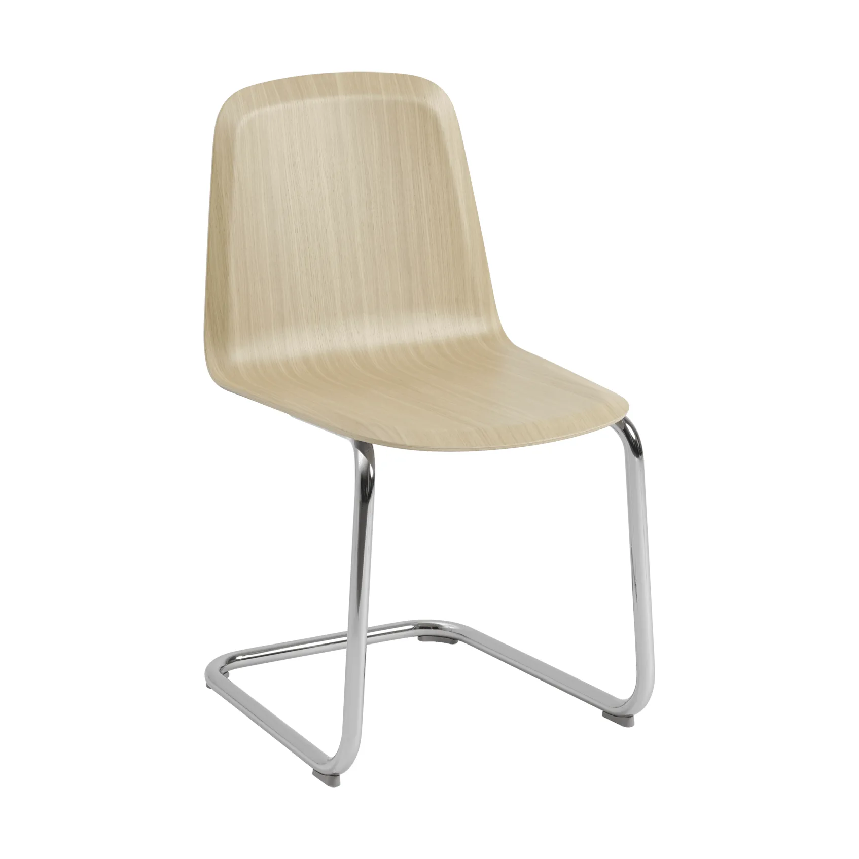 Brink Chair Cantilever Base tuoli, Tammi-kromi Muuto
