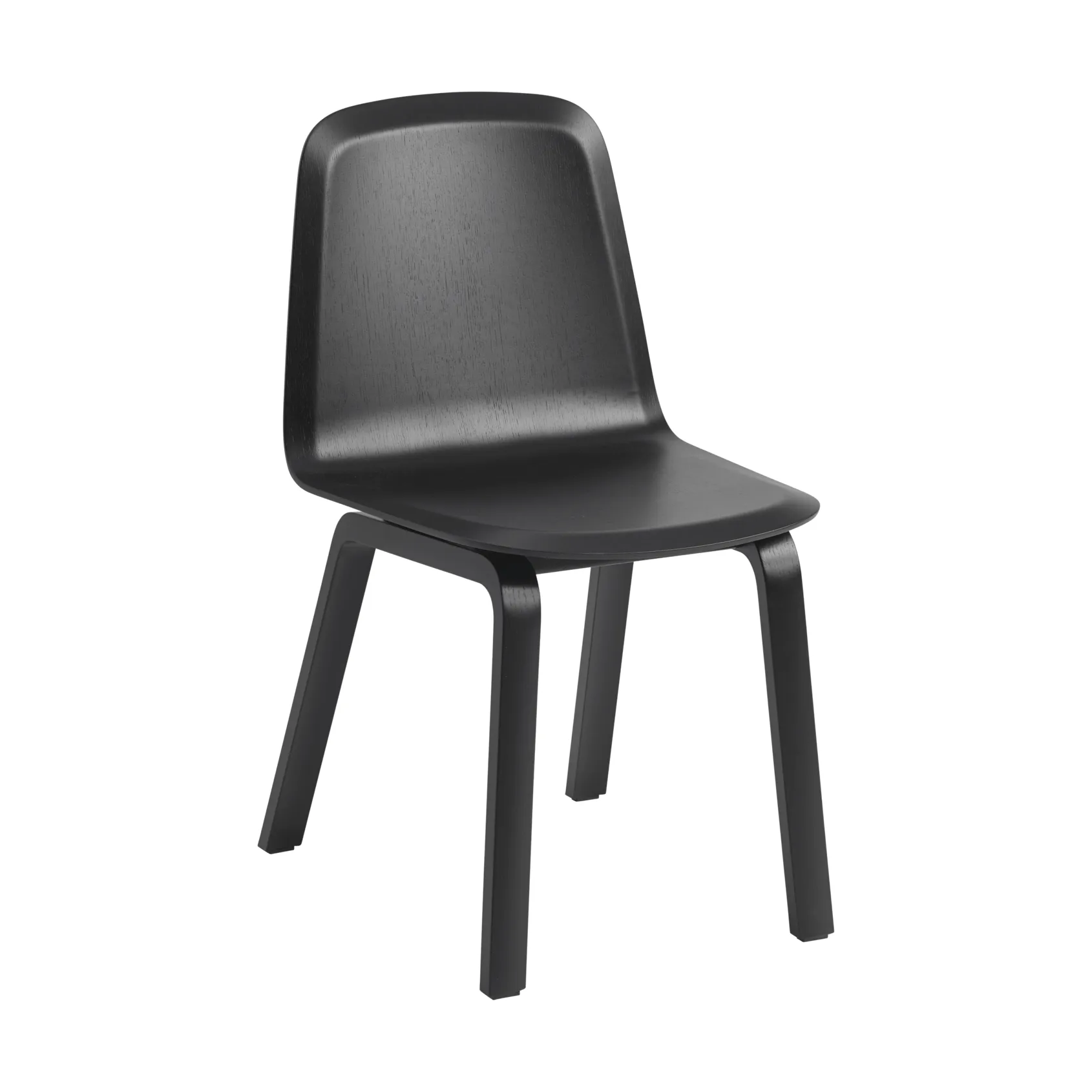Brink Chair Wood Base tuoli, Musta Muuto