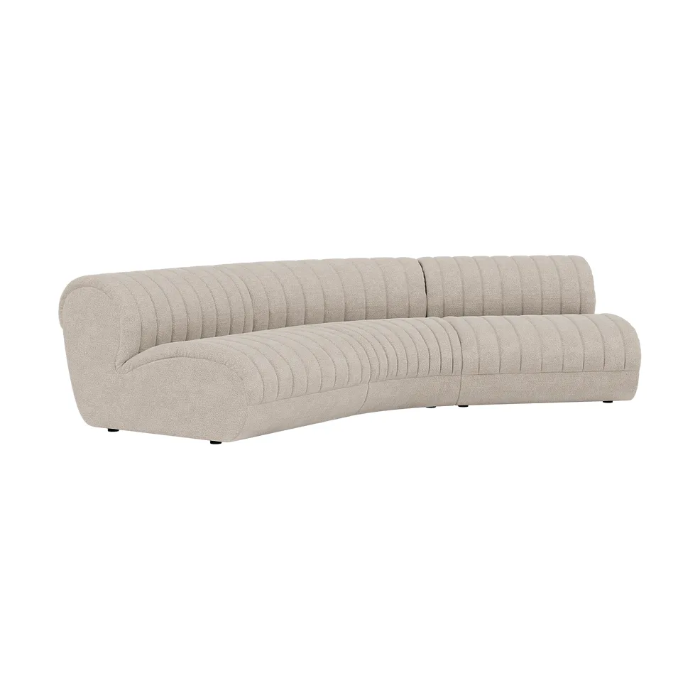 Coltre modulaarisohva, Kokoonpano 4, turf-sand, 3-istuin Muuto