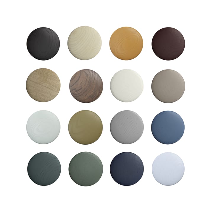 Dots wood -koukku dark stained brown, Ø 6,5 cm Muuto