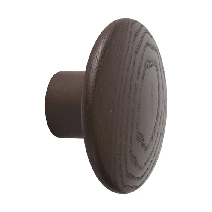 Dots Wood vaatekoukku, Brown red, Ø6,5 cm Muuto