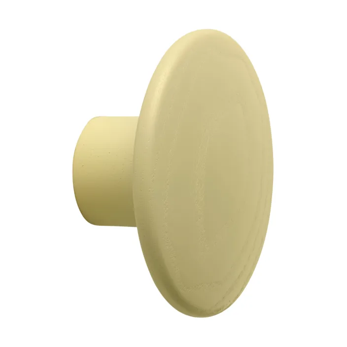Dots Wood vaatekoukku, Kellanbeige, Ø6,5 cm Muuto