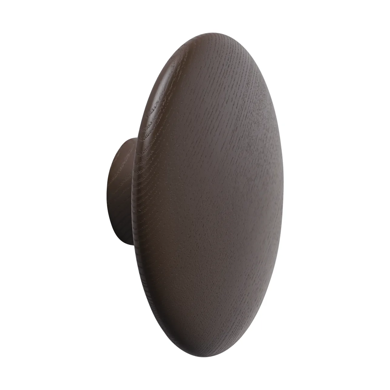 Dots Wood vaatekoukku, Ruskeanpunainen, Ø13 cm Muuto