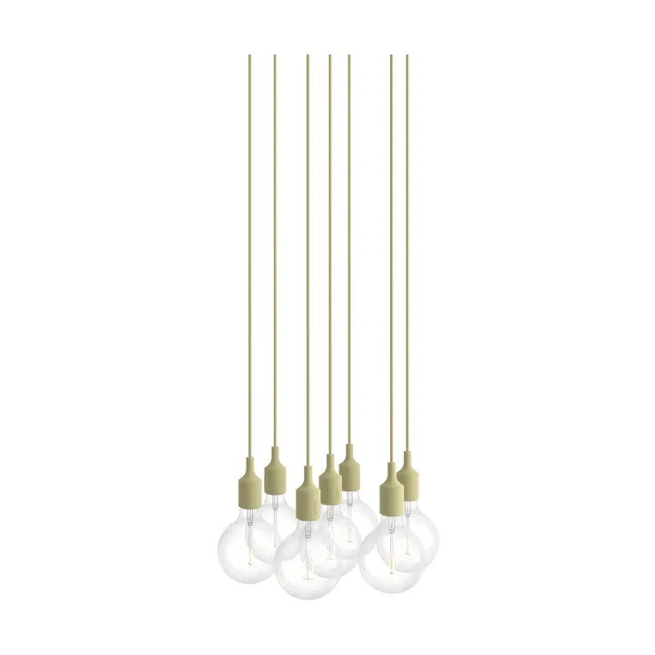 E27 Pendant Cluster 7 riippuvalaisin - Beige green - Muuto