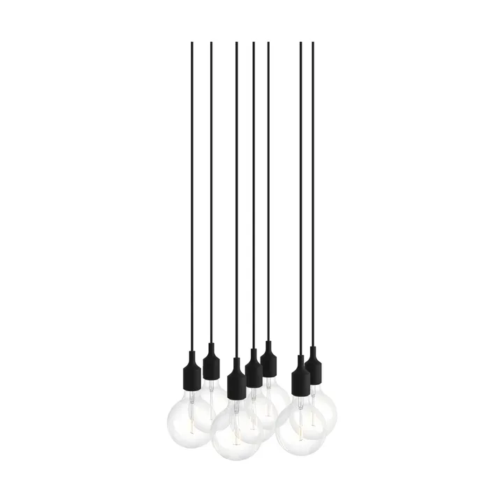 E27 Pendant Cluster 7 riippuvalaisin - Black - Muuto