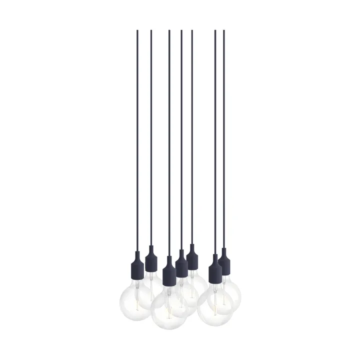 E27 Pendant Cluster 7 riippuvalaisin - Midnight blue - Muuto